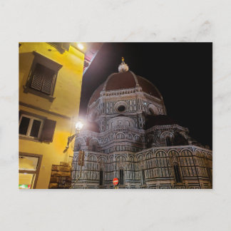 Cartão Postal Catedral de Florença à Noite, Florença, Itália