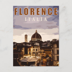 Cartão Postal catedral de florence verão turismo itália 
