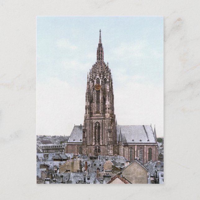 Cartão Postal Catedral de Frankfurt (Frente)