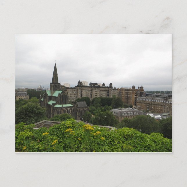 Cartão Postal Catedral de Glasgow - Skyline (Frente)