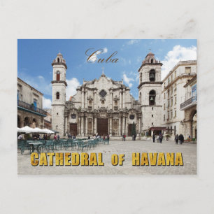 Cartão Postal Catedral de Havana do século XVIII, Havana, Cuba