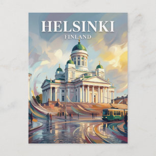 Cartão Postal Catedral de Helsinque Finlândia