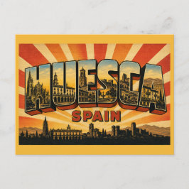 Cartão Postal Catedral de Huesca Espanha