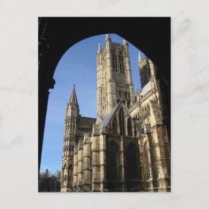 Cartão Postal Catedral de Inglaterra Lincoln Viagem