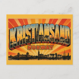 Cartão Postal Catedral de Kristiansand Noruega