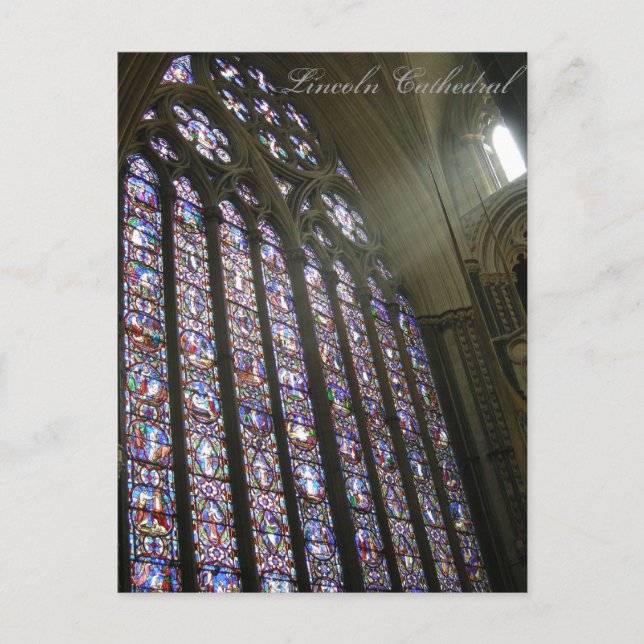 Cartão Postal Catedral de Lincoln (Frente)