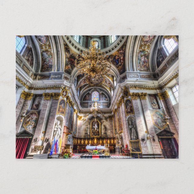 Cartão Postal Catedral de Ljubljana (Frente)