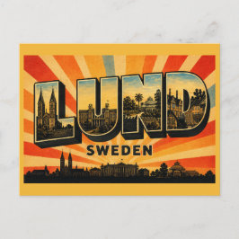 Cartão Postal Catedral de Lund Suécia