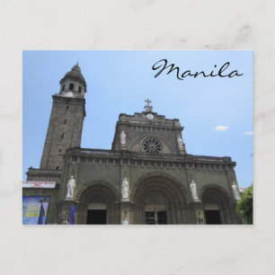 Cartão Postal catedral de manila