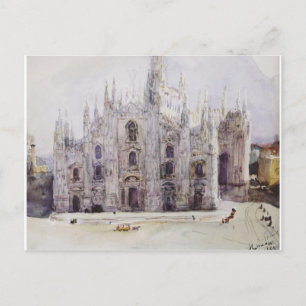 Cartão Postal Catedral de Milão por Vasily Surikov