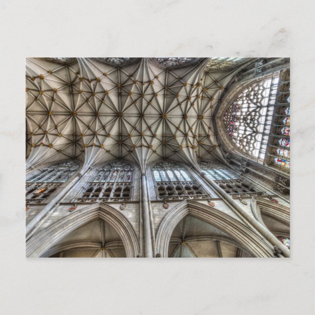 Cartão Postal Catedral de Minster de York (Frente)