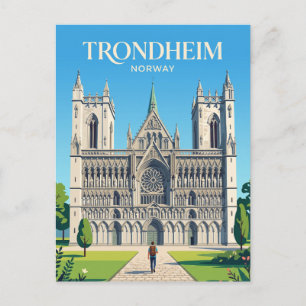 Cartão Postal Catedral de Nidaros Noruega
