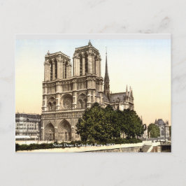 Cartão Postal Catedral de Notre Dame c1890, Impressão francesa v