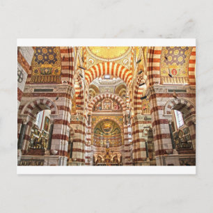Cartão Postal Catedral de Notre Dame de la garde em Marselha