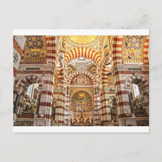 Cartão Postal Catedral de Notre Dame de la garde em Marselha