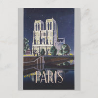 Catedral de Notre Dame Paris França Vintage