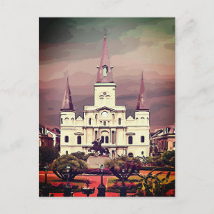 Cartão Postal Catedral de Nova Orleans