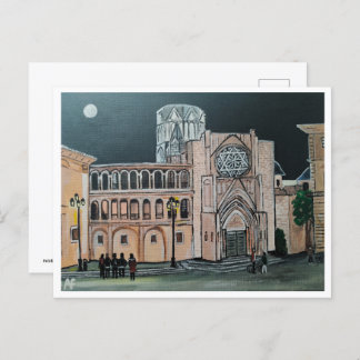 Cartão Postal Catedral de Papais noeis María Painting de Alfred 