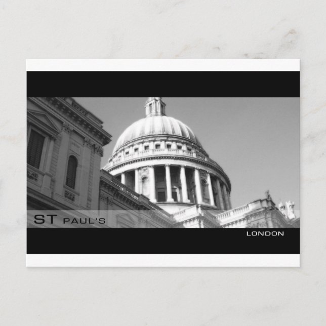 Cartão Postal Catedral de Paul da rua (Frente)
