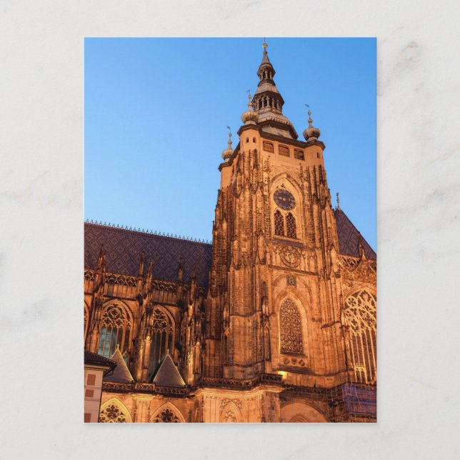 Cartão Postal Catedral de Praga (Frente)