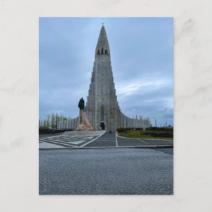 Cartão Postal Catedral de Reykjavik, Islândia, Hallgrimskirkja