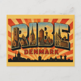 Cartão Postal Catedral de Ribe Dinamarca