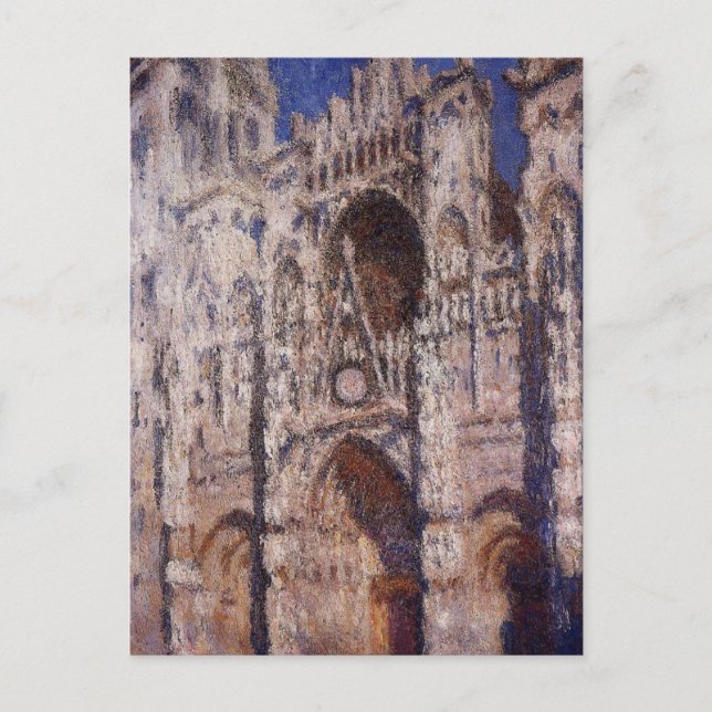 Cartão Postal Catedral de Rouen 01 por Claude Monet (Frente)