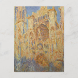 Cartão Postal Catedral de Rouen, Sunset por Claude Monet Cartão-