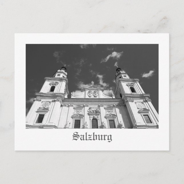 Cartão Postal Catedral de Salzburgo (Frente)