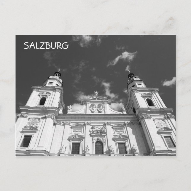 Cartão Postal Catedral de Salzburgo (Frente)