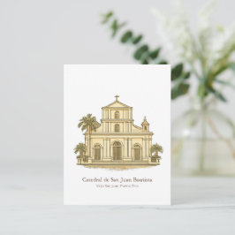 Cartão Postal Catedral de San Juan – Old San Juan