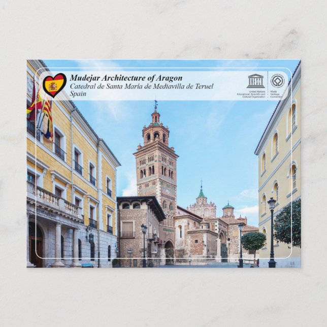 Cartão Postal Catedral de Santa María de Mediavilla de Teruel (Frente)