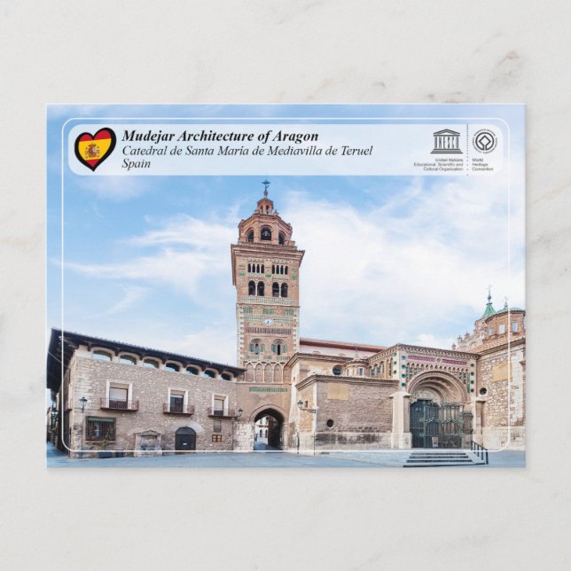 Cartão Postal Catedral de Santa María de Mediavilla de Teruel (Frente)