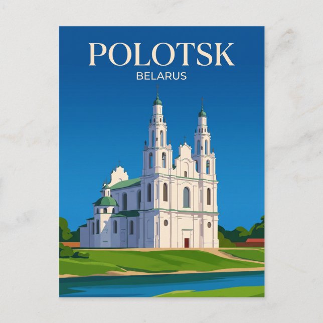 Cartão Postal Catedral de Santa Sofia Bielorrússia (Frente)