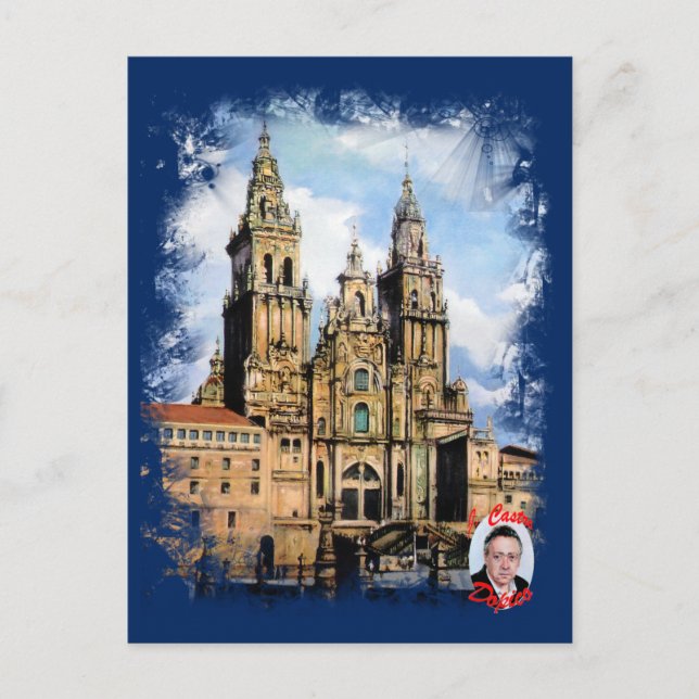 Cartão Postal Catedral de Santiago de Compostela (A Coruña) (Frente)