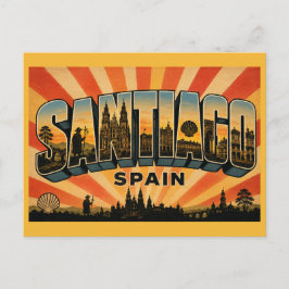 Cartão Postal Catedral de Santiago de Compostela Espanha