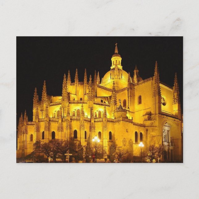 Cartão Postal Catedral de Segóvia, Espana (Frente)