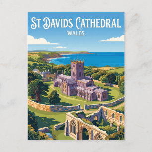 Cartão Postal Catedral de St Davids País de Gales