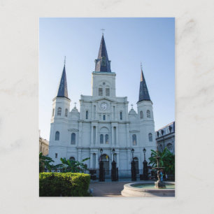 Cartão Postal Catedral de St Louis NOLA Durante o Dia