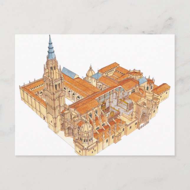 Cartão Postal Catedral de Toledo. Espanha (Frente)