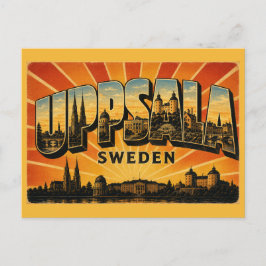 Cartão Postal Catedral de Uppsala Suécia