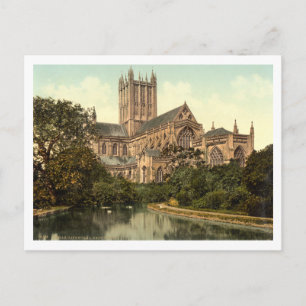 Cartão Postal Catedral de Wells, Somerset, Inglaterra