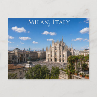 Cartão Postal Catedral do Duomo Panorama da Cidade