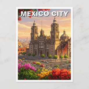 Cartão Postal Catedral do México