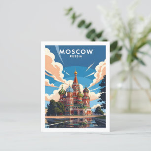 Cartão Postal Catedral do Santo Basil de Moscou