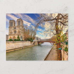 Cartão Postal Catedral medieval de Notre-Dame de Paris