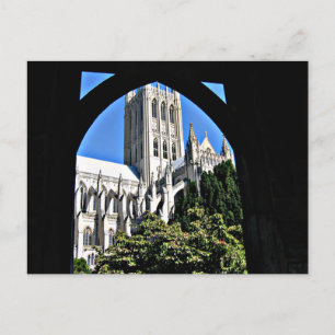 Cartão Postal Catedral Nacional de Washington Através do Arco