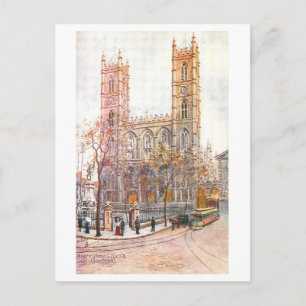 Cartão Postal Catedral Notre Dame antiga, Montreal,