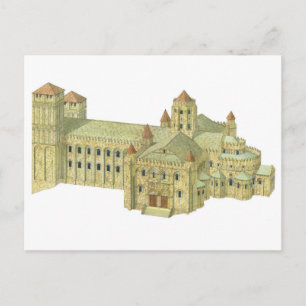 Cartão Postal Catedral românica de Santiago de Compostela.