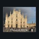 Cartão Postal Catedral Sagrada Duomo do Milano Milão Itália<br><div class="desc">Catedral Sagrada Duomo do Milano Milão Itália</div>